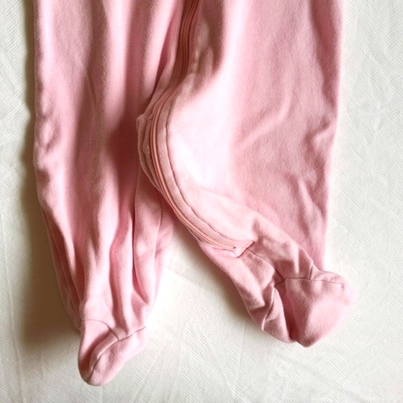 george pink mouse zipper footie sleeper pajamas 3 months baby girl - Picture 3 of 6